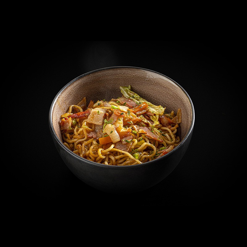 bacon-yakisoba